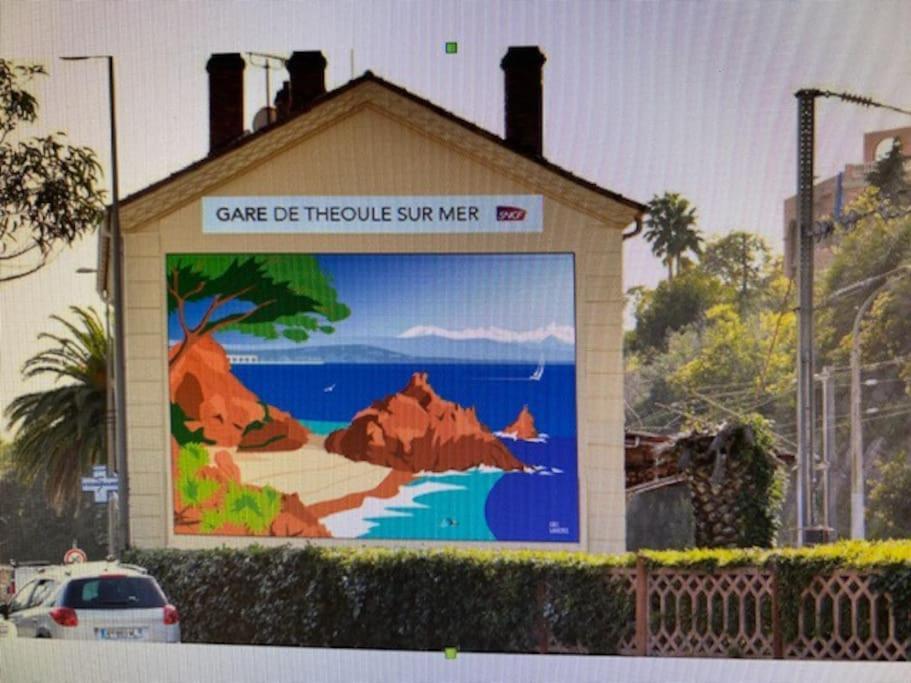 2 Pieces Climatise A 200M Des Plages Theoule-sur-Mer Luaran gambar