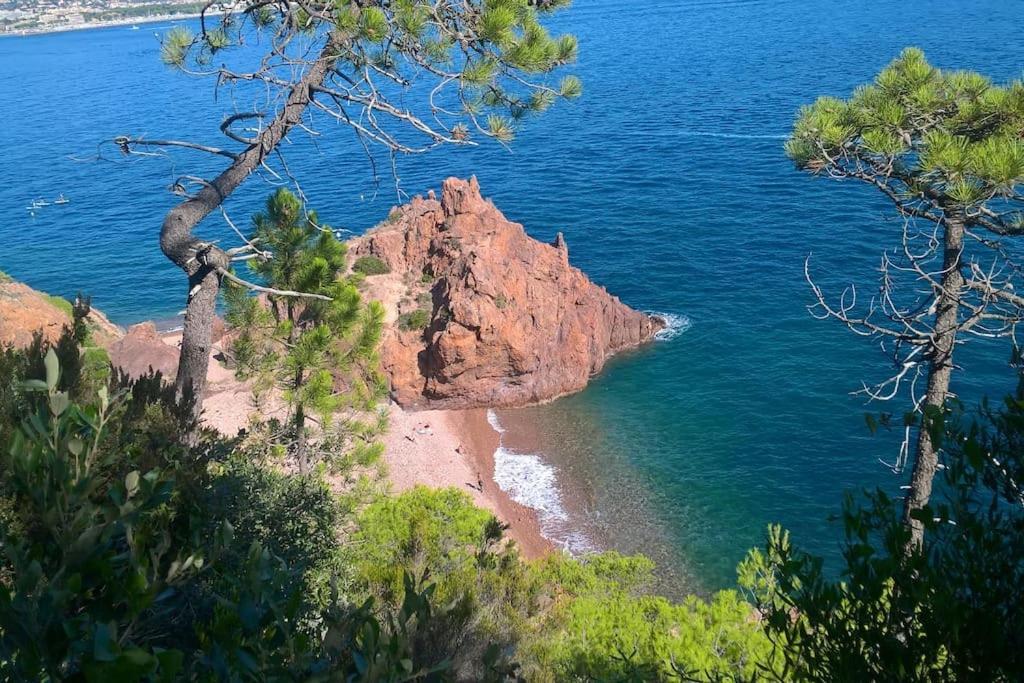 2 Pieces Climatise A 200M Des Plages Theoule-sur-Mer Luaran gambar