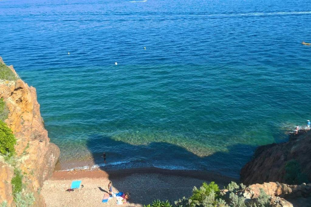2 Pieces Climatise A 200M Des Plages Theoule-sur-Mer Luaran gambar